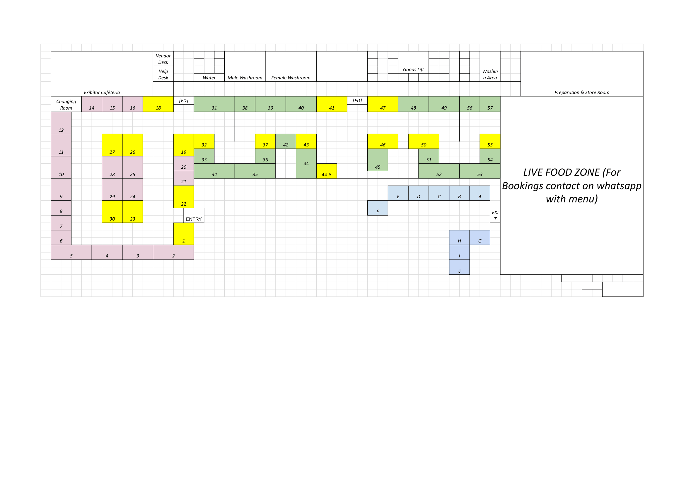 Venue layout