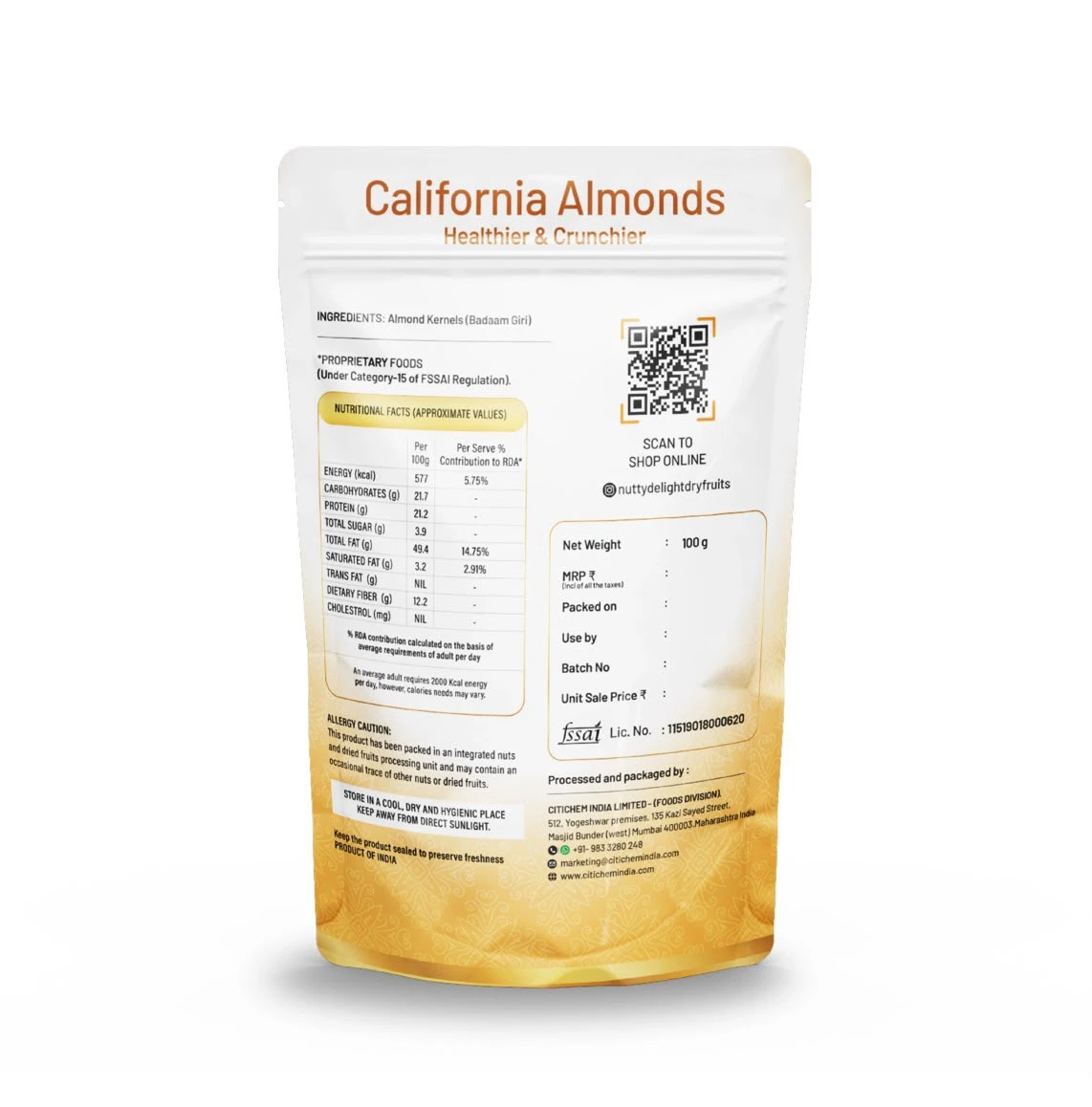 Ingredient: Almond Kernels