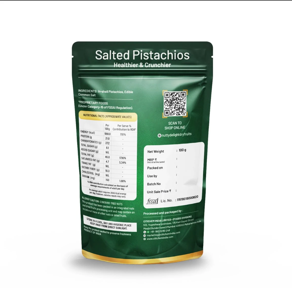 Ingredient: In-shell Pistachios